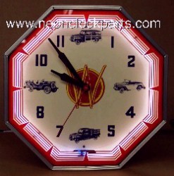 antique neon clock parts